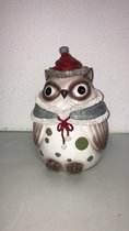 Kerstbeeld - Uil - Kerst decoratie