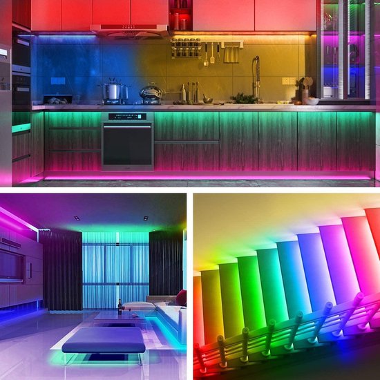 Led Strip - 10 Meter - 44 keys RGB - Led kleuren Strip met  Afstandsbediening -... | bol.com
