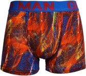 heren boxershorts katoen met bamboe 3 pack Grandman print rood XXL