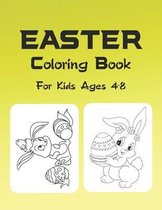 Easter Coloring Book For Kids Ages 4-8