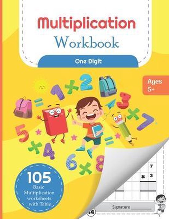 Multiplication Workbook One Digit - cover