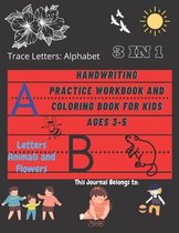 Trace Letters: Alphabet Handwriting Practice workbook and coloring book for kids