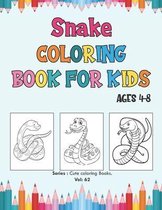 Snake Coloring Book for Kids Ages 4-8