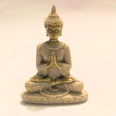 Wellness-House |  Sandstone Buddha | Boeddha Beeldje | Zandsteen | 8x5x2,5 cm | Statues | Zen Beeldje | Cadeau