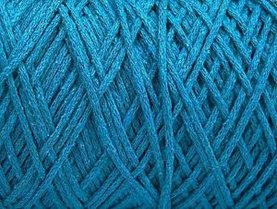 Manoeuvreren gesloten veteraan Katoen garen 100% kleur blauw turquoise kopen - macrame koord haken op  pendikte 5mm... | bol.com