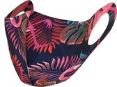 Wasbaar mondkapje - Flamingo - Volwassene (4 stuks)