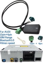 12 Pin 12V Auto Draadloze Aux Bluetooth 5.0 Adapter Handsfree Auto Bluetooth Car Kit Audio Kabel Voor Audi a3 A4 B8 B6 A6 C6 B7 C6