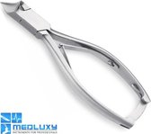 MEDLUXY - Coupe tête (coupe tête, coupe transversale) - Mâchoire ronde 'Full Moon' - 14 cm - 21 mm - Coupe-ongles, coupe-ongles - Satin