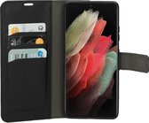 Mobiparts Classic Wallet Case Samsung Galaxy S21 Ultra Zwart hoesje
