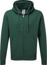 Russell Heren Authentieke Sweatshirt met volledige ritssluiting / Hoodie (Fles groen)