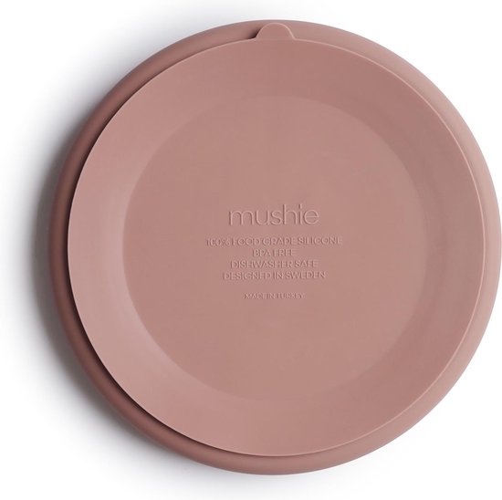 Silicone bord met onderverdeling - Mushie - Blush roze van Mushie — afbeelding 2