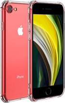 iPhone SE 2020 Hoesje - iPhone SE 2022 Hoesje - iPhone 8 Hoesje - iPhone 7 Hoesje - Anti Shock Proof Siliconen Back Cover Case Hoes Transparant