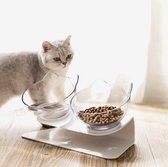 Repus - Dieren Water & Voer Set - Dubbele Voerbak Voor Huisdieren -Voor Katten en Honden | Halsbescherming | Vaatwasbestendig | Nekbescherming