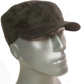 Cadet cap militairen pet army pet caomouflage zwart maat 60 61 centimeter