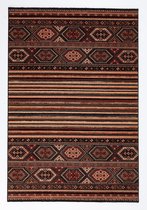 OSTA – Kashqai – Tapijt – vloerkleed–  wol – rood/groen – 67x130
