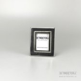 Tinnen fotolijst - staand - 5x4cm - luxe lijst - helder glas