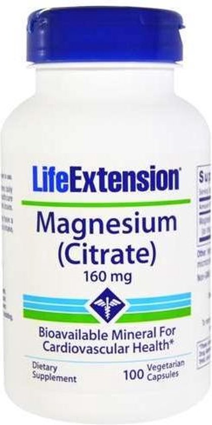 Componeren Antecedent bagage Tri)magnesium (citraat) 160 mg (100 Veggie Caps) - Life Extension | bol.com