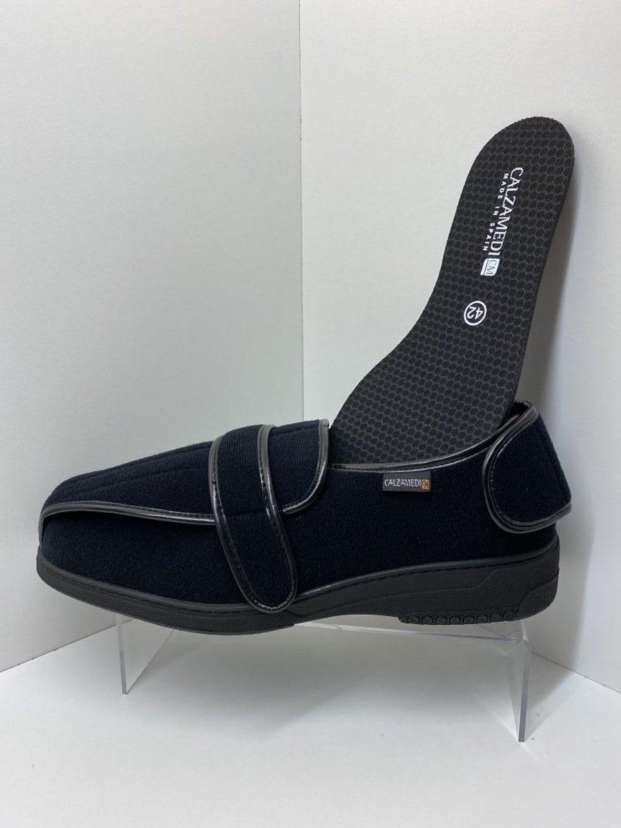 CALZAMEDI Pantoffel Comfortschoen- Laag - Unsix - model Easy SP - zwart - maat 41