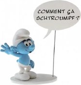 Smurf met tekstballon - Comment Ça Schtroumpf! - kunsthars - De smurfen - 15cm