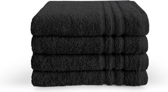 Byrklund handdoeken 50 x 100 - set van 10 - Hotelkwaliteit - Zwart