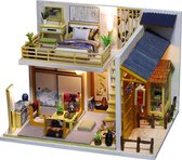 DIY Hokkaido huis met LED - Dollhouse - Miniatuur hobby bouwpakket