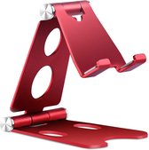 Support de tablette pliable / pliable - Téléphone, Samsung Galaxy Tab et iPad Stand pour bureau ou table - Rouge