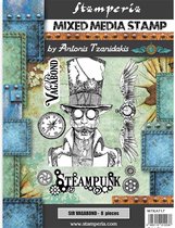Stamperia Mixed Media Stamp Sir Vagabond Steampunk (WTKAT17)