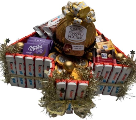 Elasticiteit Van toepassing zijn Kracht Kerstpakket - Chocolade Cadeau - Kerstdoos - Luxe Cadeauverpakking | bol.com
