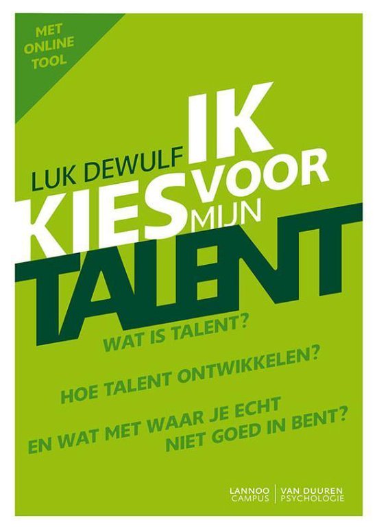 Ik kies voor mijn talent - cover