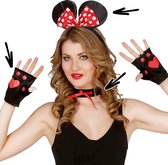 Fiestas Guirca - Set Minnie Mouse: handschoenen diadeem collar