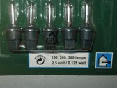 Kerst Buitenverlichting Reservelampjes 5 stuks 2.5 Volt clear/helder 0054