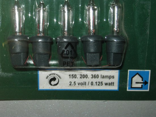Kerst Buitenverlichting Reservelampjes 5 stuks 2.5 Volt clear/helder 0054 |  bol.com