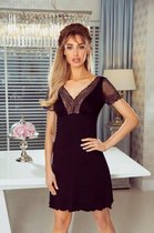 Luxueuze slipdress met kant - Eldar Ismena Zwart S