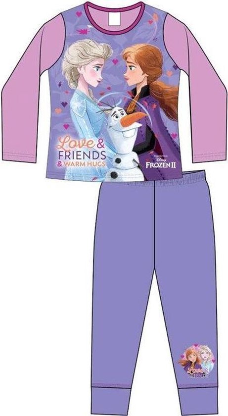 Hol Vervelen Aanbeveling Frozen pyjama - maat 110 - Frozen Love & Friends pyjamaset | bol.com