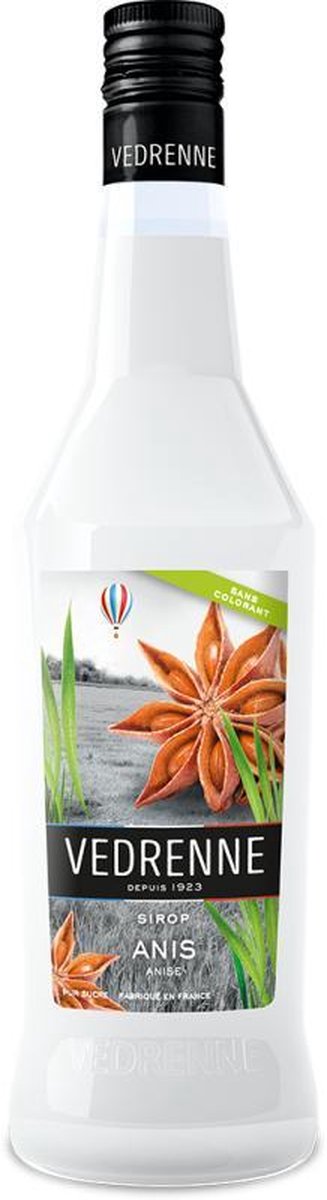 Vedrenne Anijs limonadesiroop - siroop - ranja zonder kleurstof - ook zeer geschikt voor bruiswater