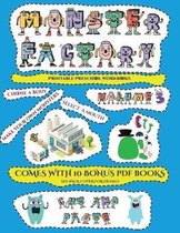 Printable Preschool Workbooks (Cut and paste Monster Factory - Volume 3)