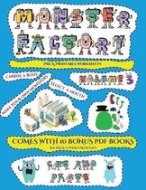 Pre K Printable Worksheets (Cut and paste Monster Factory - Volume 3)