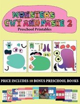 Preschool Printables (20 full-color kindergarten cut and paste activity sheets - Monsters 2)