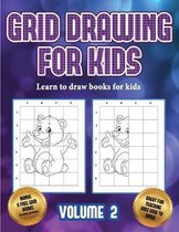Learn to draw books for kids (Grid drawing for kids - Volume 2)