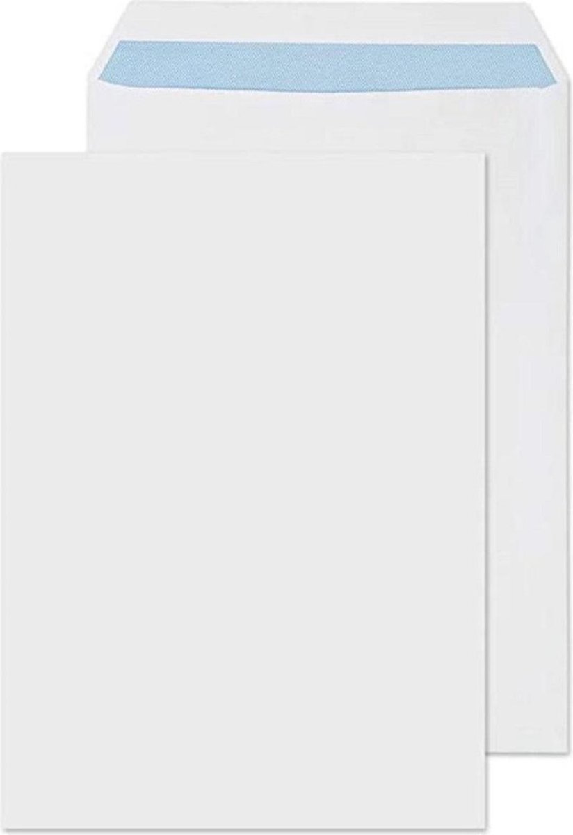 Enveloppen A4 formaat wit - 229 x 324 MM - 50 stuks - Zelfklevend met plakstrip - 120 Gram - Merkloos