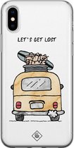 iPhone XS Max hoesje siliconen - Let's get lost | Apple iPhone Xs Max case | TPU backcover transparant