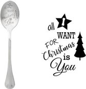 STYLE DE VIE - One Message Spoon - Lepel All I Want for Christmas