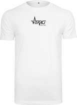 FitProWear Casual T-Shirt Heren Wit - Maat XS - Shirt - Sportshirt - Casual Shirt - T-Shirt Ronde Hals - T-Shirt Slim Fit - Slim Fit Shirt - T-Shirt korte mouwen