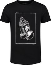 Collect The Label - Pray Tattoo T-shirt - Zwart - Unisex - M