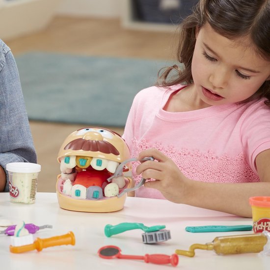 Play-Doh Top Tandarts Speelset - Boetseerklei - 8 Play-Doh potjes - Knutselen voor kinderen
