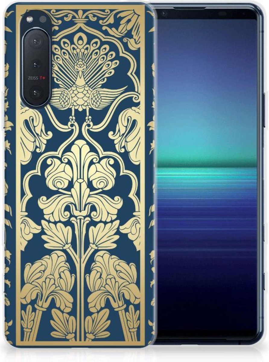 Sony Xperia 5II TPU Case Beige Flowers