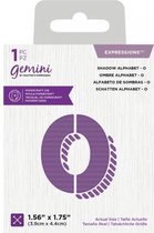 Gemini Expressions snijmal - Shadow Alphabet O