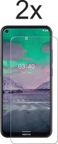 Nokia 3.4 Screenprotector - Beschermglas Nokia 3.4 screen protector glas - Screenprotector Nokia 3.4 - 2 stuks