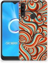 Smartphone hoesje Alcatel 1SE (2020) Back Case Siliconen Hoesje Retro