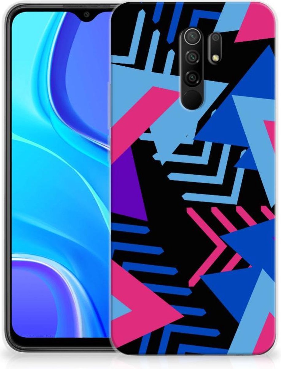 Xiaomi Redmi 9 TPU Hoesje Funky Triangle